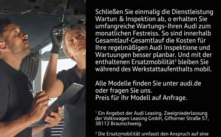  Audi Wartung & Inspektion